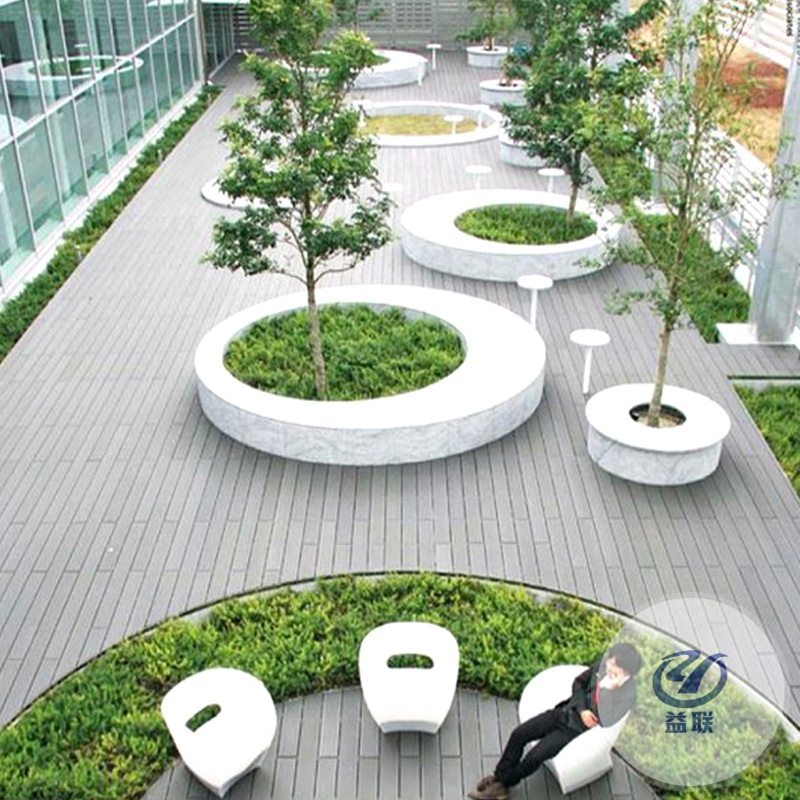 玻璃钢树池坐凳户外园林景观种植池公园大型花坛异形花池座椅定制